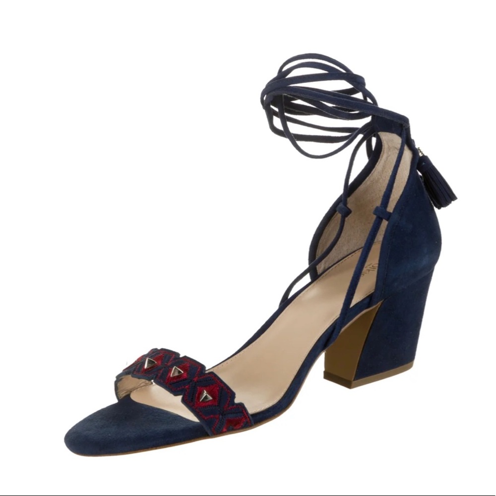 Botkier suede wrap around sandal